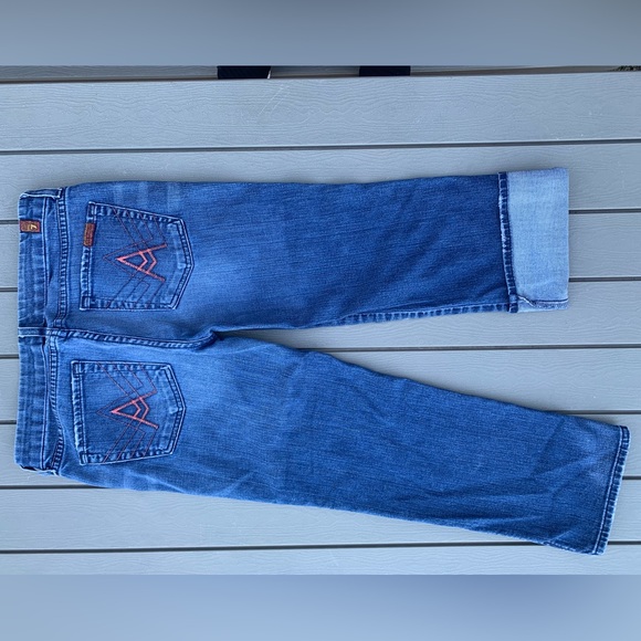 seven for all mankin capri jeans cut 705474 style U17102S-202S - Picture 14 of 14